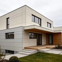 Panneaux composites en aluminium à graines de pierre modernes, imperméables et ignifuges de 4 mm pour le revêtement mural extérieur des bâtiments