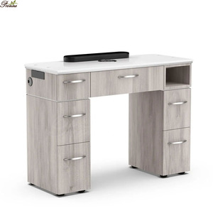 <span class=keywords><strong>Table</strong></span> <span class=keywords><strong>de</strong></span> <span class=keywords><strong>manucure</strong></span> professionnelle, meuble noir, avec dessus en verre, grenouillère, nouveauté 2020 - Product Image 5