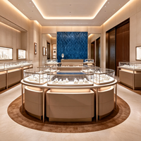 Conception d'intérieur et personnalisation de comptoirs d'exposition pour boutiques de bijoux haut de gamme