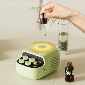 Kuangxiang 2025 Tùy Chỉnh PVC Xoay Tấm Cổ Điển Thiết Bị Âm Thanh Loa Răng Xanh Với Microphone Hỗ trợ - Product Image 1