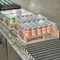 Boisson gazeuse sans sucre BENNONE 300 ml, saveur fruitée, eau gazeuse, marque privée, vente en gros, best-seller