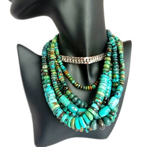 ลูกปัดเทอร์ควอยซ์ธรรมชาติ ตัวคั่นลูกปัดเทอร์ควอยซ์ ลูกปัดตกแต่ง - Product Image 1