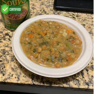 Assiettes jetables personnalisées en bagasse de papier compostables et biodégradables, blanches, étanches, boîte d'emballage alimentaire portable avec fermeture magnétique - Product Image 2