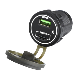 Chargeur <span class=keywords><strong>de</strong></span> <span class=keywords><strong>voiture</strong></span> USB+Type-C à charge rapide Youliang OEM 12-24V PD+QC3.0 Chargeur <span class=keywords><strong>de</strong></span> <span class=keywords><strong>voiture</strong></span> USB rond - Product Image 5