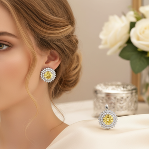 Pendiente de estilo de diamante citrino, venta al por mayor, Plata de ley turca hecha a mano para mujer, joyería - Product Image 3