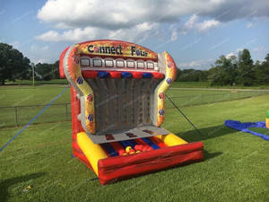 Xyinflable-Aro de baloncesto 4 <span class=keywords><strong>en</strong></span> fila para <span class=keywords><strong>juego</strong></span> de disparos, gran oferta - Product Image 4