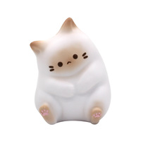 Grosir mainan Anti stres, kedatangan baru busa PU naik lambat bentuk kucing lucu Squishy