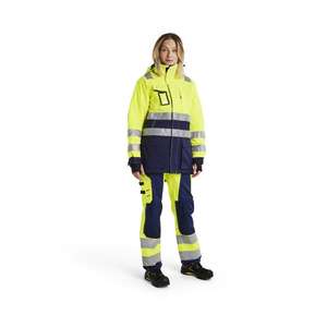 BLAKLADER - 447219873389M Parka de invierno para mujer Hi-vis Amarillo/Azul marino-EAN 7330509616024 ROPA DE TRABAJO DE LA HI-VIS - Product Image 3