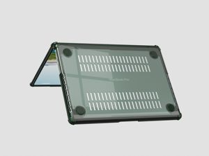 Estuche para computadora portátil de alta resistencia para <span class=keywords><strong>MacBook</strong></span> Air 13,3 Estuche con textura a rayas Protección contra caídas de grado militar | <span class=keywords><strong>Descuento</strong></span> al por mayor - Product Image 6