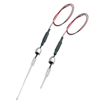 Capteur de niveau à sonde en acier inoxydable 316 à réponse rapide, haute température 110°C, sensibilité 0,80, sortie numérique, fixation par pince
