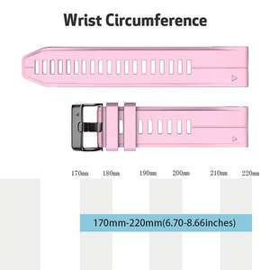 สายนาฬิกาสำหรับ <span class=keywords><strong>Garmin</strong></span> <span class=keywords><strong>Fenix</strong></span> <span class=keywords><strong>5S</strong></span> <span class=keywords><strong>Plus</strong></span>,สายนาฬิกา20มม. สายนาฬิกาข้อมือซิลิโคนถอดง่าย - Product Image 4