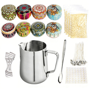 Kit de fabricación de velas caseras, molde de silicona, aceite perfumado, colorante, frascos, herramientas, suministros, kit de inicio para manualidades creativas - Product Image 1