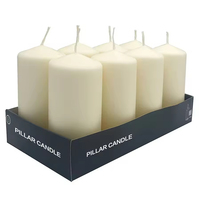 Bougies Pilier Géantes Blanches Économiques, Longue Durée, Non Parfumées, Décoratives pour la Maison, Centre de Table de Mariage