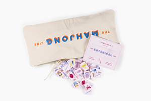 Jeu de Mahjong américain personnalisé en acrylique peint à la main, tuiles de Mahjong en acrylique rose pétale, ligne Cheeky, ligne Americana - Product Image 4