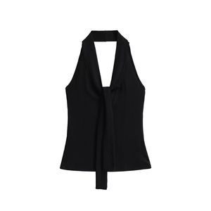 Nuevo Chaleco Versátil sin Espalda con Cuello Halter y Escote en V sin Mangas para Mujer - Colección Otoño - Product Image 3