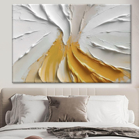 Peinture acrylique texturée abstraite sur toile, grande œuvre d'art murale moderne peinte à la main pour la décoration de la maison, pour la chambre à coucher