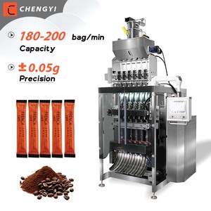 Machine d'emballage automatique de sachets de granulés de thé, machine d'emballage de sachets de café instantané lyophilisé 3 en 1 - Product Image 1