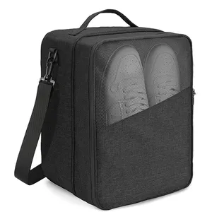 Vente en gros de sac à chaussures de golf en nylon de haute qualité logo personnalisé compartiment à main stockage sac à chaussures de voyage pour le voyage