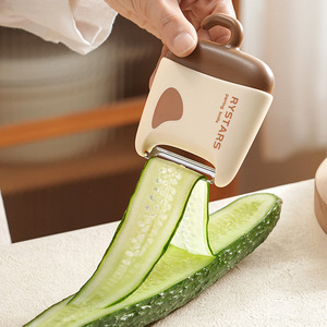 Éplucheur de cuisine multifonction Rys en acier inoxydable, éplucheur de fruits et légumes avec brosse pour nettoyer et éplucher - Product Image 2