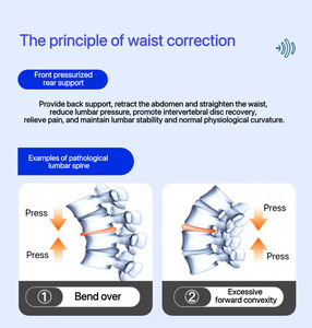 CONRIDA Ceinture d'entraînement de taille orthopédique médicale Nouveau style de soutien dorsal avec fonction réglable Corset de douleur sacrée Protecteur lombaire - Product Image 5