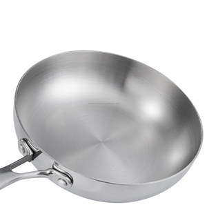 Poêles et casseroles en acier inoxydable 3 plis de qualité supérieure, vente chaude, sans revêtement, matériau sûr, poêle antiadhésive - Product Image 3