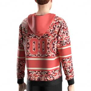 Sudadera con capucha de hockey para hombre, diseño en blanco para equipos deportivos universitarios, ropa juvenil, de fábrica - Product Image 6