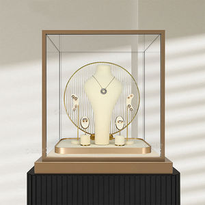 Supports de présentation de bijoux personnalisés en microfibre, série de présentoirs pour colliers et pendentifs - Product Image 3