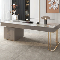 Bureau simple et moderne, combinaison table et chaise, nouveau bureau de direction chinois, bureau blanc de président, mobilier de bureau de gestionnaire