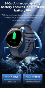 <span class=keywords><strong>Reloj</strong></span> Inteligente M301 Directo de Fábrica, Ultrafino de 5.93mm, Pantalla AMOLED Esférica de 1.32 Pulgadas, Resistente al Agua IP68, para Correr - Product Image 4