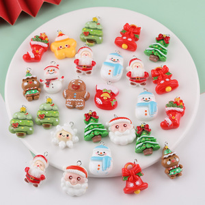 Adornos de Resina Navideños de Colores Surtidos, Adornos de Plástico para Manualidades, para Llaveros y Decoraciones DIY - Product Image 2