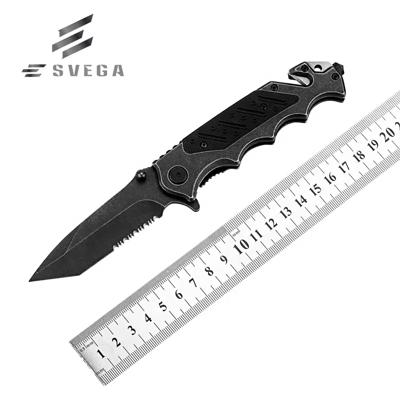 Tanto Style Stone Wash G10 Hunting Knife Outdoor Survival Knife
