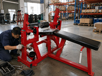 Equipo de Entrenamiento de Fuerza Comercial de Alta Calidad y Durabilidad: Máquina de Flexión de Piernas Iso-lateral para Entrenamiento de Fuerza de la Parte Inferior del Cuerpo.