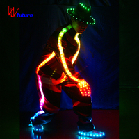 Costume de danse à LED le mieux noté Michael Jackson Costume de danse à éclairage LED pour les amateurs de danse et les interprètes