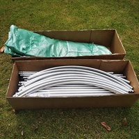 Fourniture directe d'usine spire top poly tunnel maison verte agricole mini petite serre à vendre