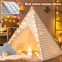 Tente de princesse pour dormir, intérieur, nid d'abeille, en toile, tipi, pour enfants