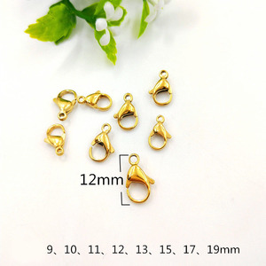 Không xỉn đồ trang sức phát hiện 316L thép không gỉ tôm hùm <span class=keywords><strong>Clasp</strong></span> Rose Vàng đen 10mm <span class=keywords><strong>11mm</strong></span> 18K vàng PVD mạ Vòng cổ <span class=keywords><strong>Clasp</strong></span> - Product Image 4