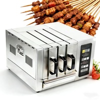 Machine à kebab rotative automatique, barbecue sans fumée pour la maison, brochettes pour poisson et viande grillés