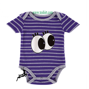 OEM custom baby boy yarn dyed stripes romper cheap wholesale india soft cotton custom design baby clothes romper jumpsuit - Product Image 6