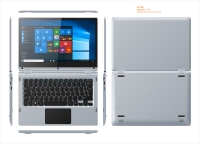 Vente en gros pas cher 13.3 pouces YOGA ordinateur portable IPS FHD 1920*1080 J4125 capteur Hall ordinateur portable bureau étudiant ordinateur portable