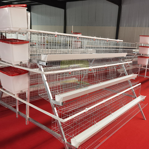 Nuevas Jaulas Comerciales de Tres Niveles y Cinco Puertas para Gallinas, con Recubrimiento de Zinc y Alimentación Automática de Agua para Granjas Avícolas, Duraderas - Product Image 1