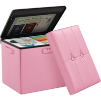 Tabouret de rangement pliant ignifuge et imperméable Pouf pouf pouf avec rangement