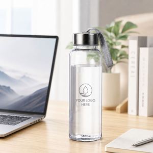 Bouteille d'eau froide en plastique AS sans BPA personnalisée, cadeaux promotionnels pour activités commerciales, bouteille de sport transparente portable avec couvercle - Product Image 2