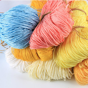 COOMAMUU Vendita Calda di Paglia Rafia Filato Naturale Crochet Filato Misto <span class=keywords><strong>per</strong></span> i Cappelli <span class=keywords><strong>Borse</strong></span> Cestini - Product Image 1