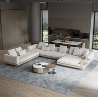 Ensemble de canapés modulaires de luxe inclinables de haute qualité pour villa, salon, hôtel et appartement - Design moderne modulaire à usage professionnel