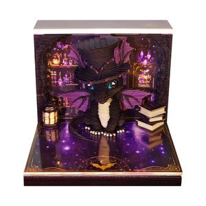 Bloc-notes 3D Divine Dragon, bloc-notes dinosaure mystérieux, décoration de bureau, papeterie, cadeau de luxe pour anniversaire, Noël - Product Image 1