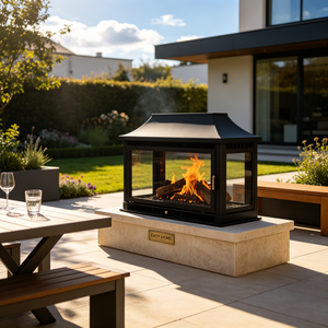 Brasero <span class=keywords><strong>de</strong></span> Leña <span class=keywords><strong>de</strong></span> Estilo Simple para Exteriores, Chimenea <span class=keywords><strong>de</strong></span> Jardín para Patio, Terraza, Relajación y Actividades Sociales - Product Image 3