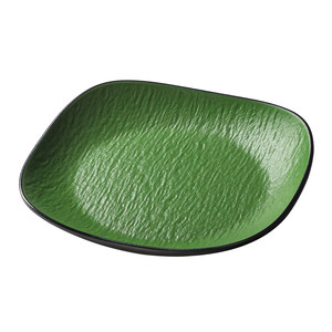 Two Tone Melamine <b>Plate</b> Rectangle Solid Color Deep <b>Plate</b> For Restaurant Buffet Party Use - Product Image 2