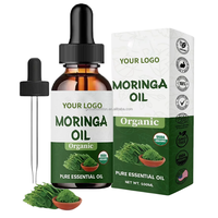 Tetes Ekstrak Daun Moringa Alami Ausreson OEM, Suplemen Penumbuh Rambut Wanita, Harga Grosir, Tetes Minyak Moringa Organik