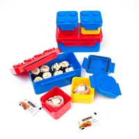 Bpa Gratis Lunchbox Kinderen, Stapelbaar Kids Lunch Box Set,Plastic Bento Kids Kinderen Lunchbox Voor Kinderen