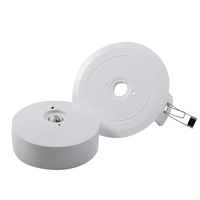 Plafonnier LED mural en plastique blanc froid 2,5W personnalisé en usine, batterie Ni-Cd, garantie 3 ans, pour bâtiment